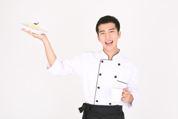 스튜디오 안의 요리사