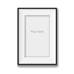 Picture frame vector isolated on white background. Vector