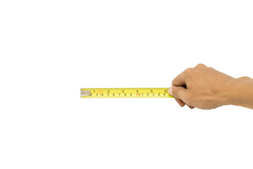 Measure tape isolated on a white background
