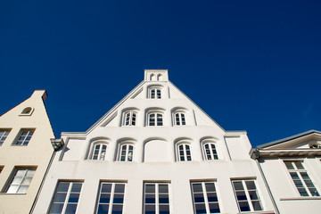 Hausfassade in Lüneburg, Deutschland