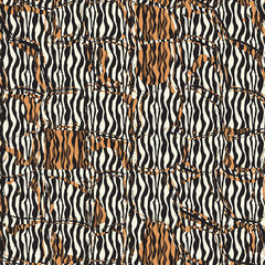 Striped patterned frame