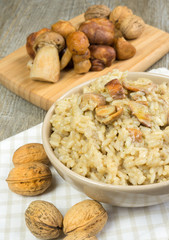 risotto with porcini mushrooms