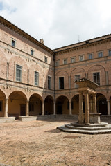 Fototapeta na wymiar Perugia - Benedictine abbey of Saint Pietro, cloister, Umbria