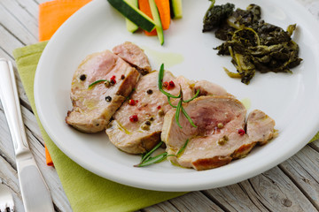Slices of tenderloin