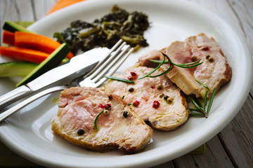 Slices of tenderloin