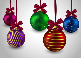 Christmas balls background holiday winter hristmas