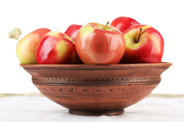 Bowl of red apples