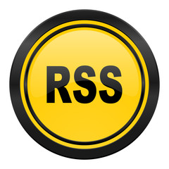 rss icon, yellow logo
