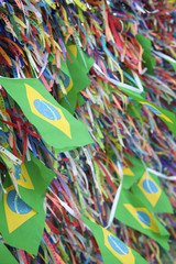 Brazilian Flags Wish Ribbons Bonfim Salvador Bahia Brazil
