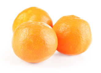Tasty mandarins isolated on white