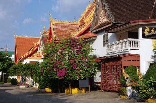 Temple bouddhiste à Vientiane, Laos