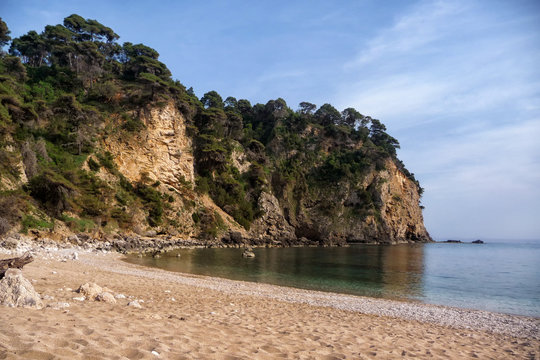 Beautiful little sandy beach near Parga, Greece