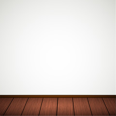 Vector wall with wooden floor