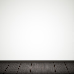 Vector wall with wooden floor