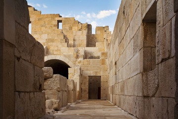 Obraz premium the ancient ruins of an amphitheater in Patara, Lycia