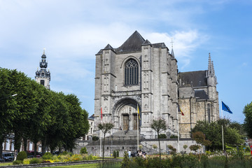 The Sainte-Waudru Collegiate Church in Mons, Belgium