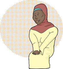 Pretty Muslim Lady
