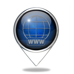 www pointer icon on white background