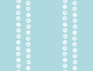 Seamless hand drawn dots pattern. Vector.