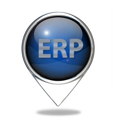 ERP pointer icon on white background