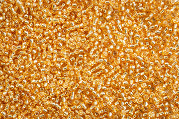 Pattern of bead, gold color