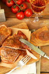 Roasted meat and vegetables