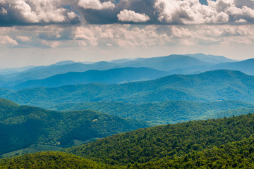 View of the Blue Ridge Mountains from North Marshall in Shenando
