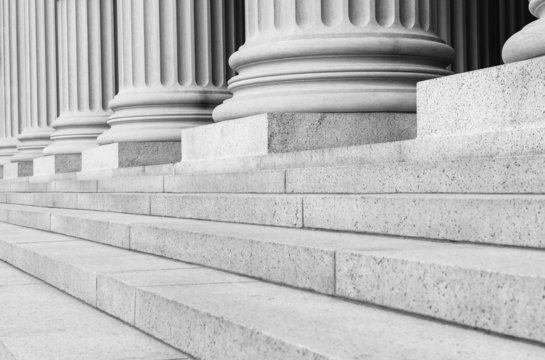 Pillars in Black and White