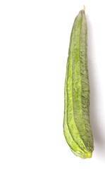 Snake gourd vegetable over white background
