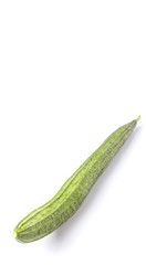 Snake gourd vegetable over white background