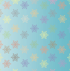 The ornament of little snowflakes