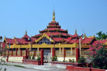 Buddhist monastery in Nuang Shwe, Myanmar