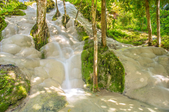 Namtok Bua Tong (Sticky waterfall) in Northern Thailand