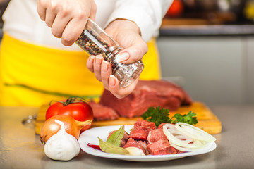 cook peppers beef fillet