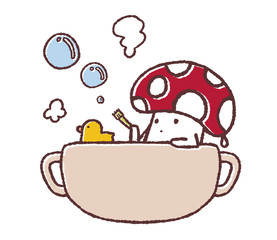 キノコとお風呂