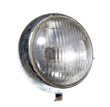 Car Headlights Headlamp Vintage Isolated