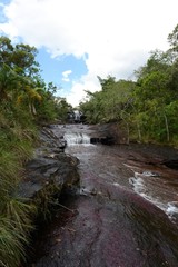 Naklejka na ściany i meble Canio Cristales mountain river. Colombia