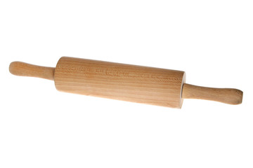 rolling pin wooden isolated