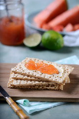 Melonen-Limetten-Aufstrich