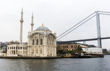 Fototapeta na wymiar Ortakoy Mosque Bosphorus