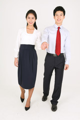 스튜디오 안 금연 컨셉 비즈니스 맨