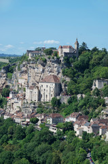 Fototapeta na wymiar Rocamadour in Midi-Pyrenees in France