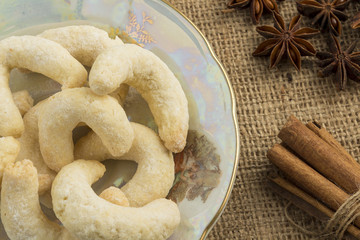 Christmas vanilla cookies