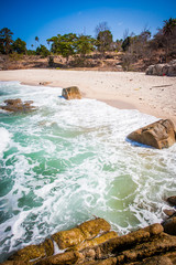 Tropical beach - vacation nature background on Koh Samui,