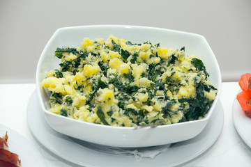 Stew of potatoes and chard