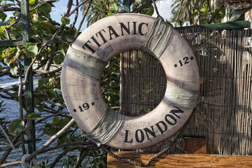 titanic ship life buoy