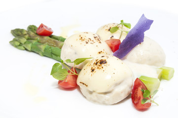 meatballs with asparagus