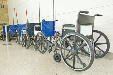 Fototapeta na wymiar Wheelchairs