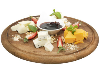 plate of cheese
