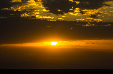 sky background with clouds of different colors